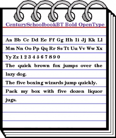 Century Schoolbook Bold animated font preview Century Schoolbook Bold animated font preview