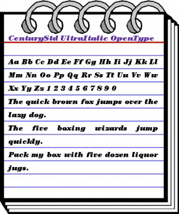 ITC Century Std Ultra Italic animated font preview ITC Century Std Ultra Italic animated font preview