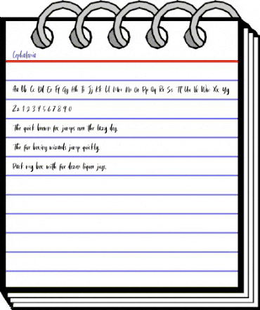 Cephalonia Regular animated font preview Cephalonia Regular animated font preview