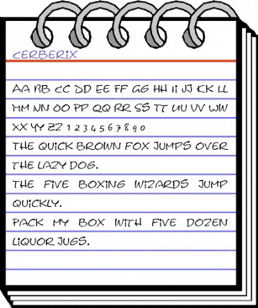 Cerberix Normal animated font preview Cerberix Normal animated font preview