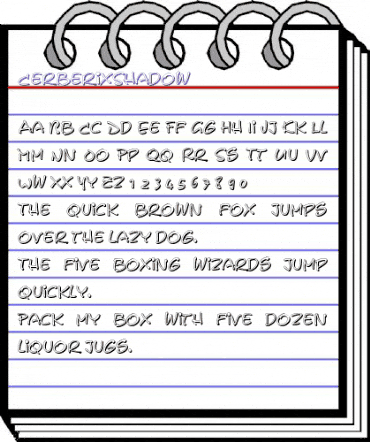 CerberixShadow Normal animated font preview CerberixShadow Normal animated font preview