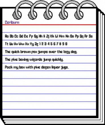 Ceriburn Regular animated font preview Ceriburn Regular animated font preview