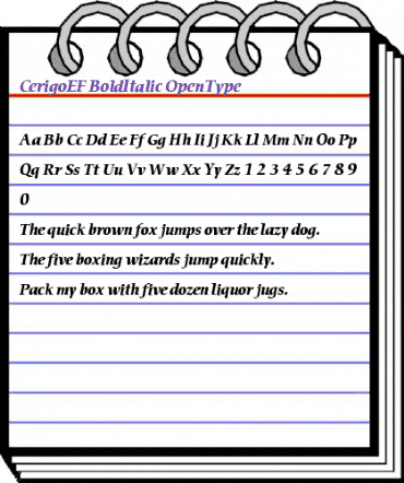 CerigoEF BoldItalic animated font preview CerigoEF BoldItalic animated font preview