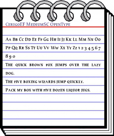 CerigoEF MediumSC animated font preview CerigoEF MediumSC animated font preview