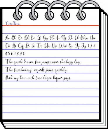 Cerilleta Regular animated font preview Cerilleta Regular animated font preview