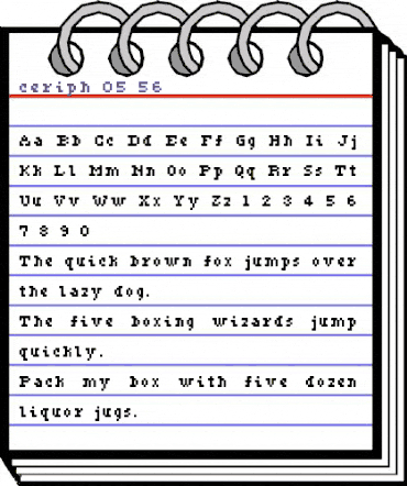ceriph 05_56 Regular animated font preview ceriph 05_56 Regular animated font preview