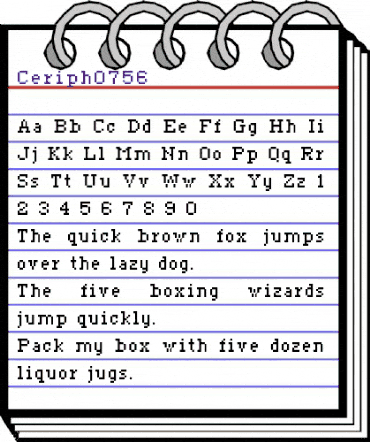 ceriph 07_56 Regular animated font preview