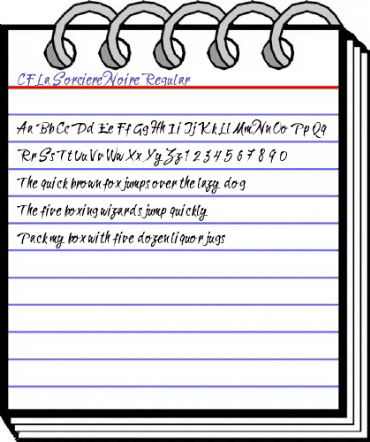 CF La Sorciere Noire Regular animated font preview CF La Sorciere Noire Regular animated font preview