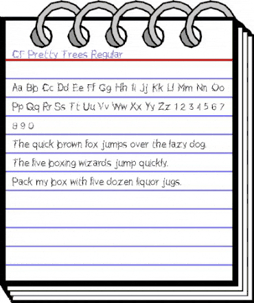 CF Pretty Trees Regular animated font preview CF Pretty Trees Regular animated font preview