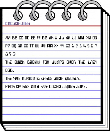 CgComputer Medium animated font preview CgComputer Medium animated font preview