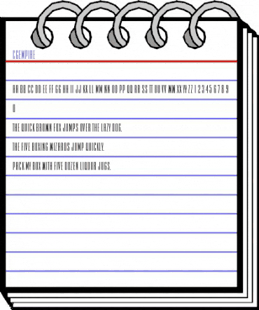 Cg Medium animated font preview