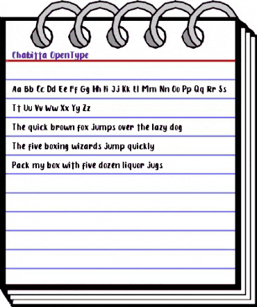 Chabitta Chabitta animated font preview