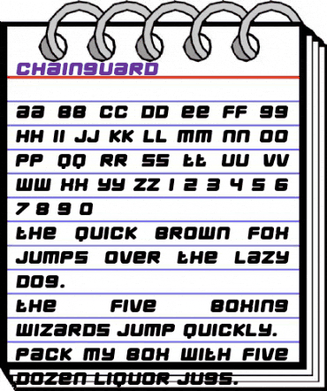 Chainguard Regular animated font preview