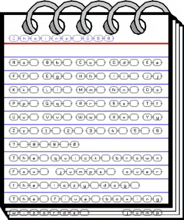 Chainz G98 Regular animated font preview Chainz G98 Regular animated font preview