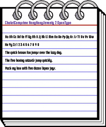 ChaletComprime HongKongSeventy animated font preview