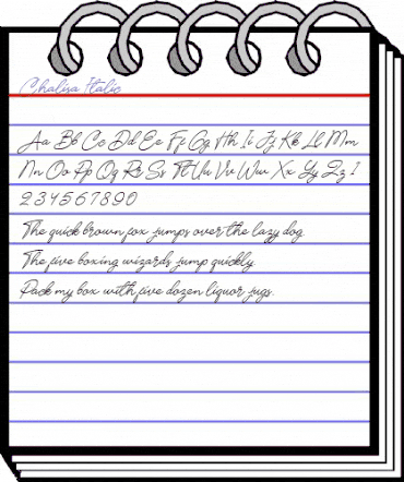 Chalisa Italic Italic animated font preview