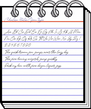 Chalisa Italic Italic animated font preview