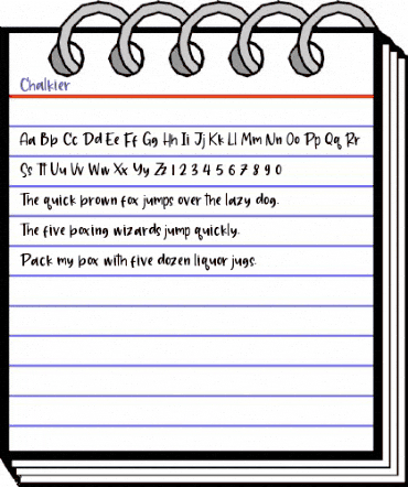 Chalkier Regular animated font preview Chalkier Regular animated font preview