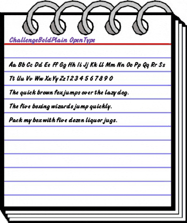 Challenge Bold Plain animated font preview Challenge Bold Plain animated font preview