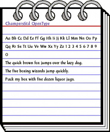 Champers Std Regular animated font preview Champers Std Regular animated font preview