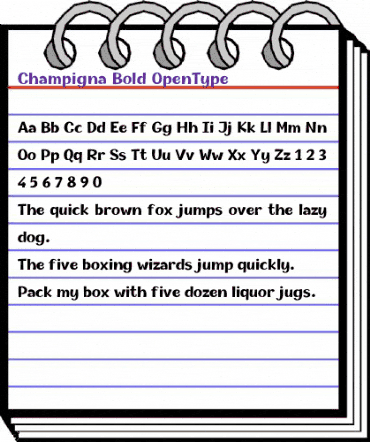Champigna Bold animated font preview Champigna Bold animated font preview
