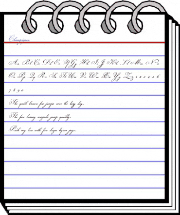 Champignon Regular animated font preview