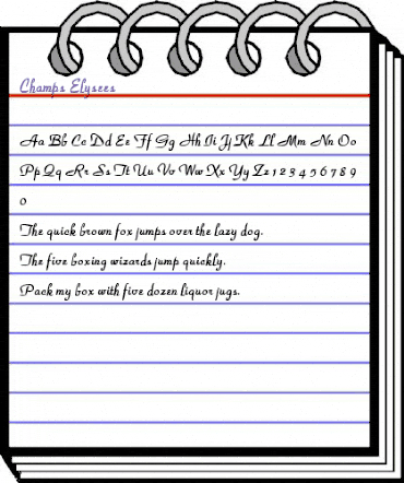 Champs Elysees Regular animated font preview Champs Elysees Regular animated font preview