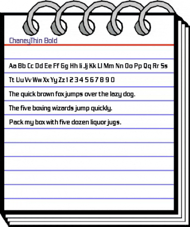 ChaneyThin Bold animated font preview