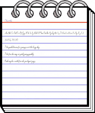 Chanteka Regular animated font preview