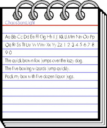 ChaosSansLight Regular animated font preview ChaosSansLight Regular animated font preview