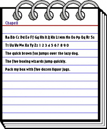 Chapell Regular animated font preview Chapell Regular animated font preview