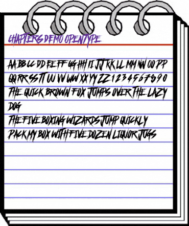 Chapters DEMO Regular animated font preview Chapters DEMO Regular animated font preview