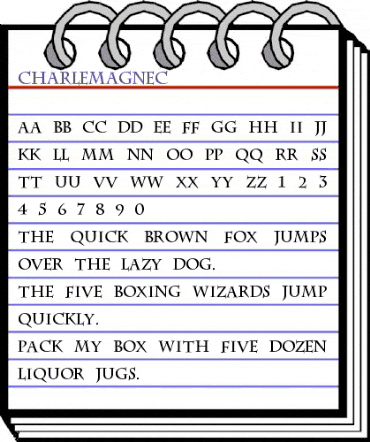 CharlemagneC Regular animated font preview