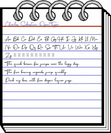 Charles Sebastian Regular animated font preview