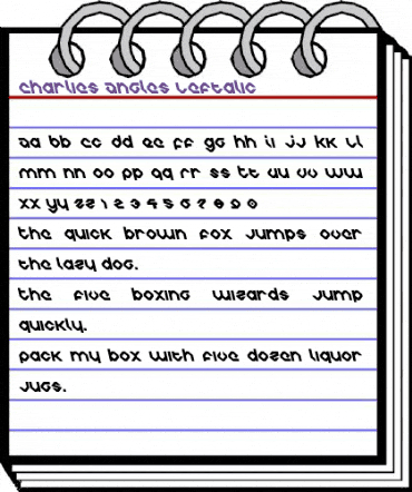 Charlie's Angles Leftalic Italic animated font preview Charlie's Angles Leftalic Italic animated font preview