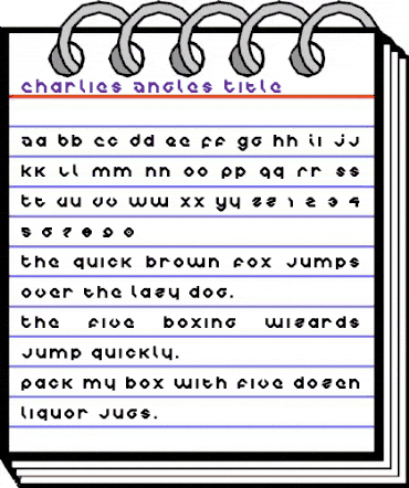 Charlie's Angles Title Regular animated font preview Charlie's Angles Title Regular animated font preview