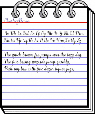 Charliez Demo Regular animated font preview Charliez Demo Regular animated font preview