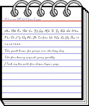 CharmeICG Regular animated font preview CharmeICG Regular animated font preview