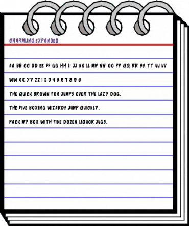 Charmling Expanded Expanded animated font preview Charmling Expanded Expanded animated font preview