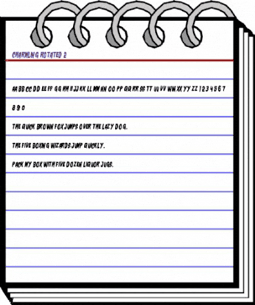 Charmling Rotated 2 Regular animated font preview Charmling Rotated 2 Regular animated font preview