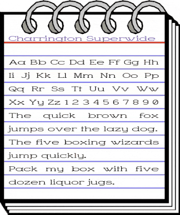 Charrington Superwide Regular animated font preview Charrington Superwide Regular animated font preview