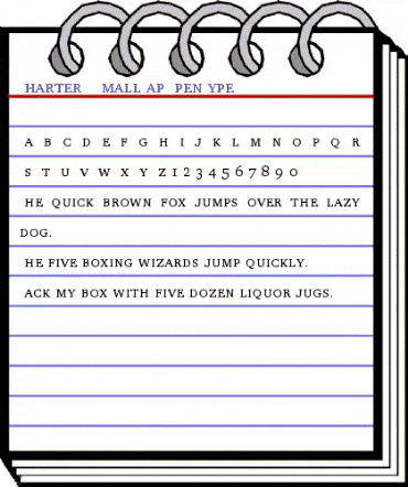 Charter Small Cap animated font preview Charter Small Cap animated font preview