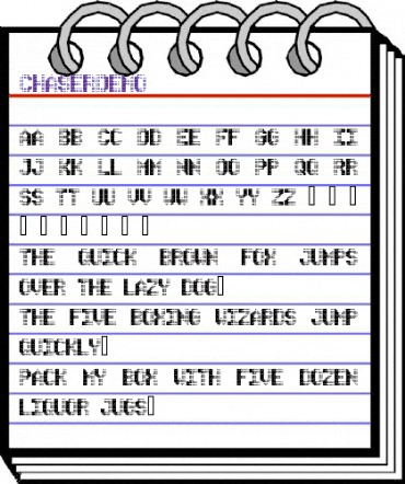 ChaserDemo Regular animated font preview ChaserDemo Regular animated font preview