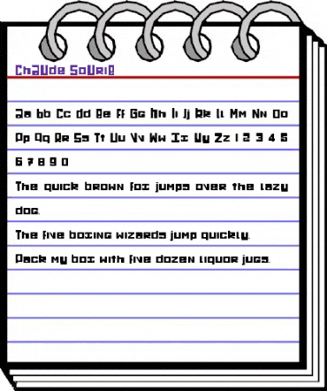ChAUde-SoUriE Regular animated font preview