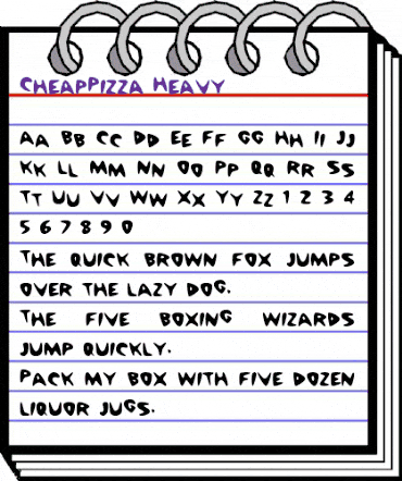 CheapPizza Heavy animated font preview CheapPizza Heavy animated font preview