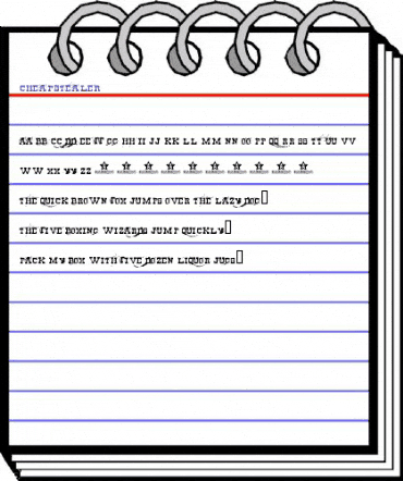 Cheap stealer Regular animated font preview