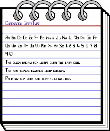 Checkbook Regular animated font preview