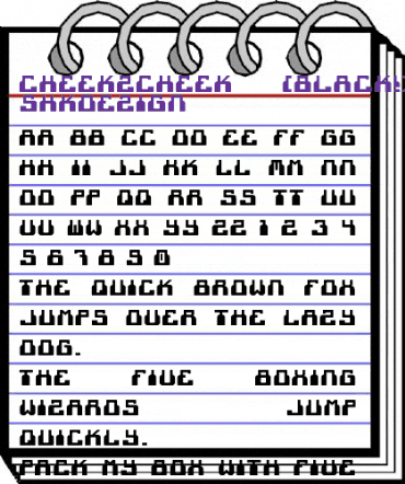 cheek2cheek (black!) by shk.dezign animated font preview cheek2cheek (black!) by shk.dezign animated font preview