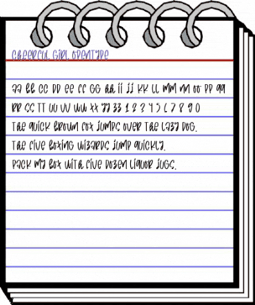 cheerful girl Regular animated font preview cheerful girl Regular animated font preview