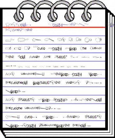 Cheesy Enchilada Doodles Regular animated font preview